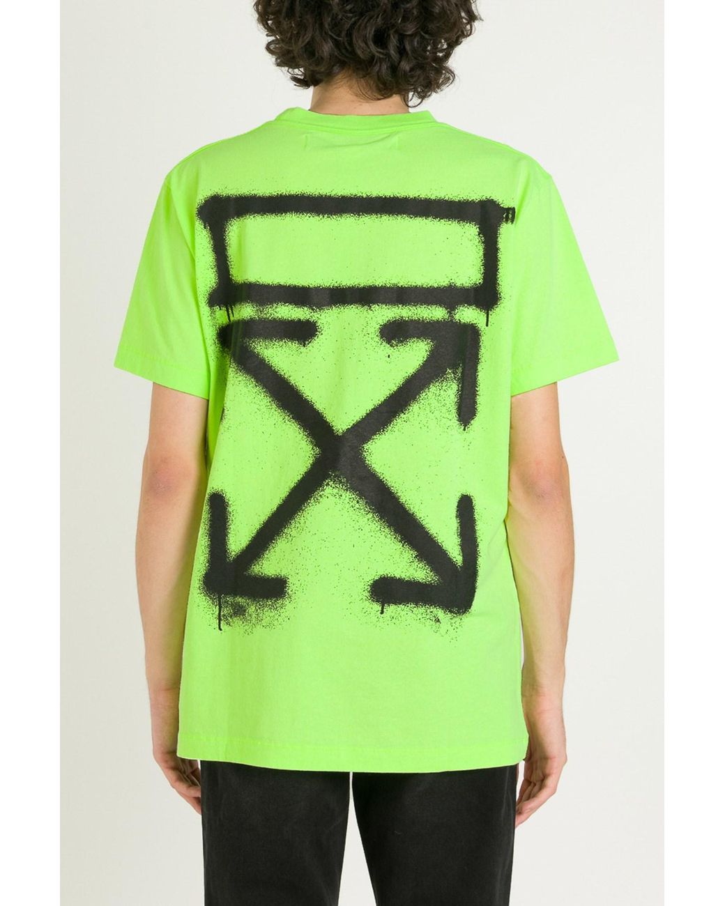 Off-White c/o Virgil Abloh Neon Arrow T-shirt in Yellow/Black (Green) for  Men | Lyst