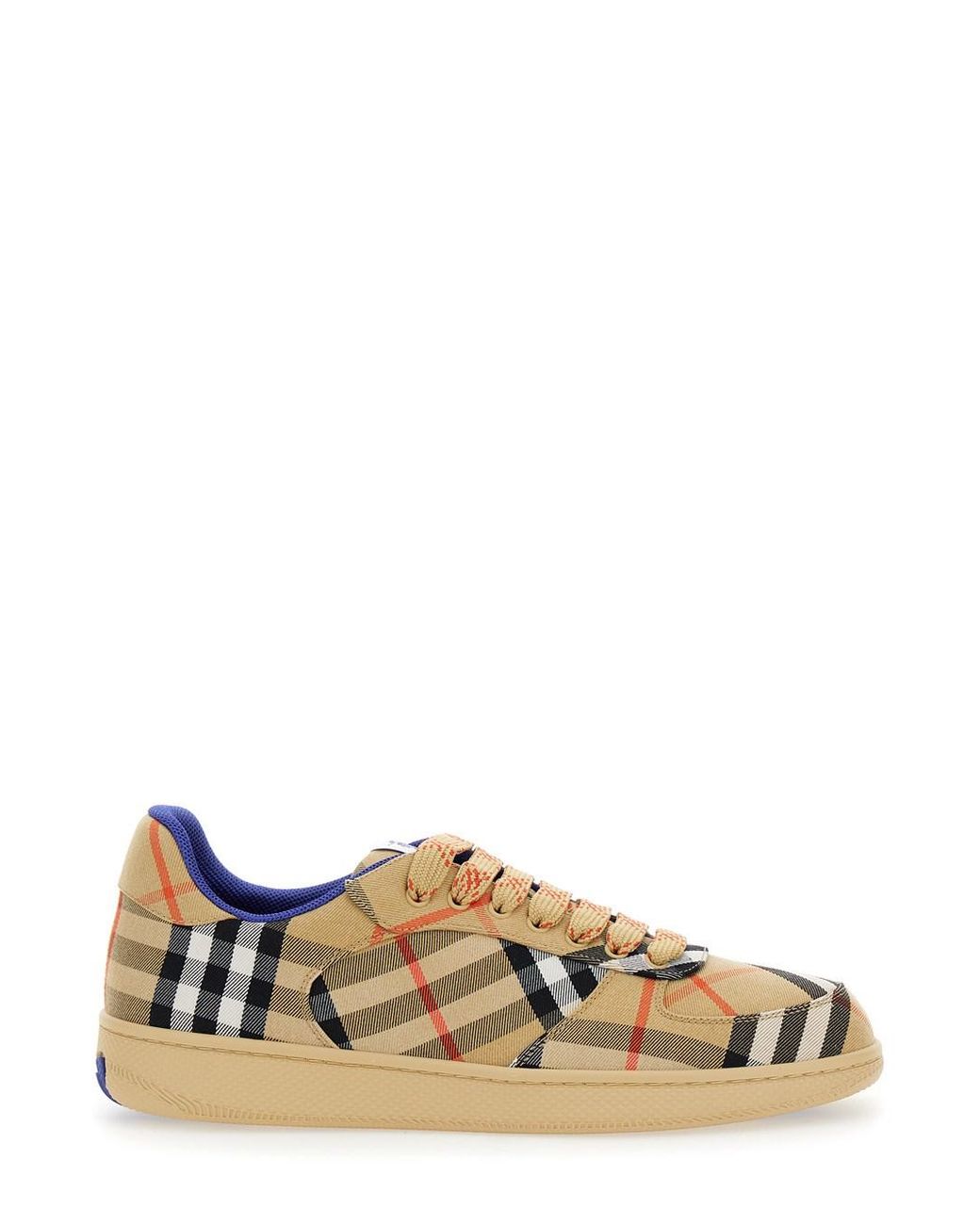 Burberry Natural Low-Top Sneakers Polyester Cotton Trainers for men