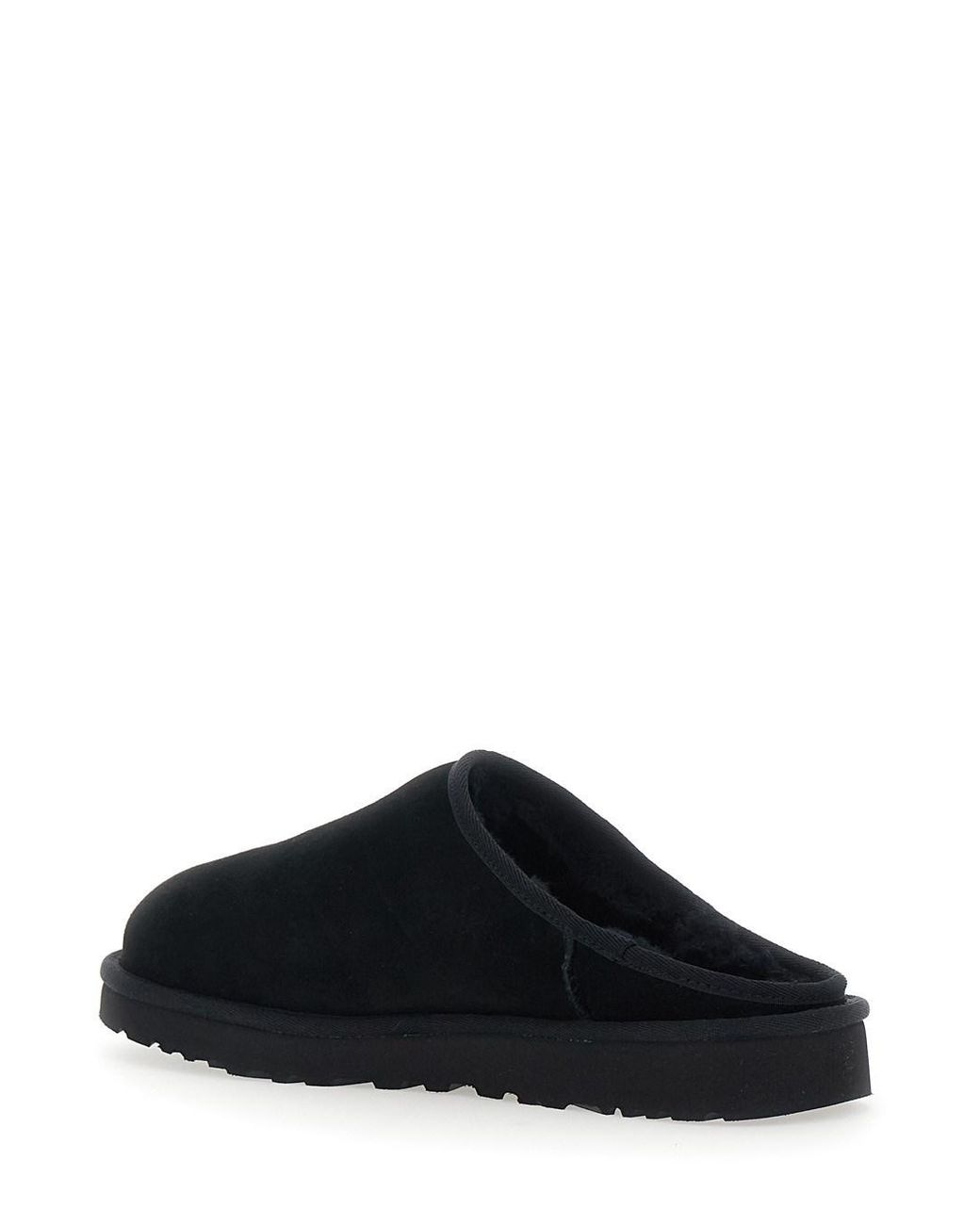 Ugg Black Slip-On M Classic Leather Shoes for men