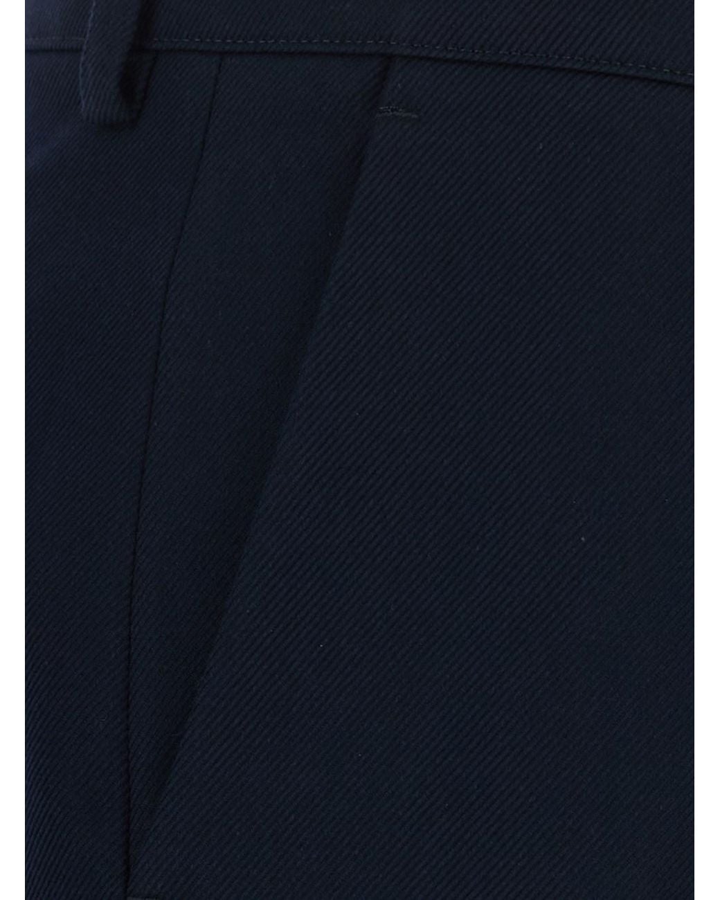 PT Torino Blue 'Francoise' Pants With A Welt Pocket On The Back