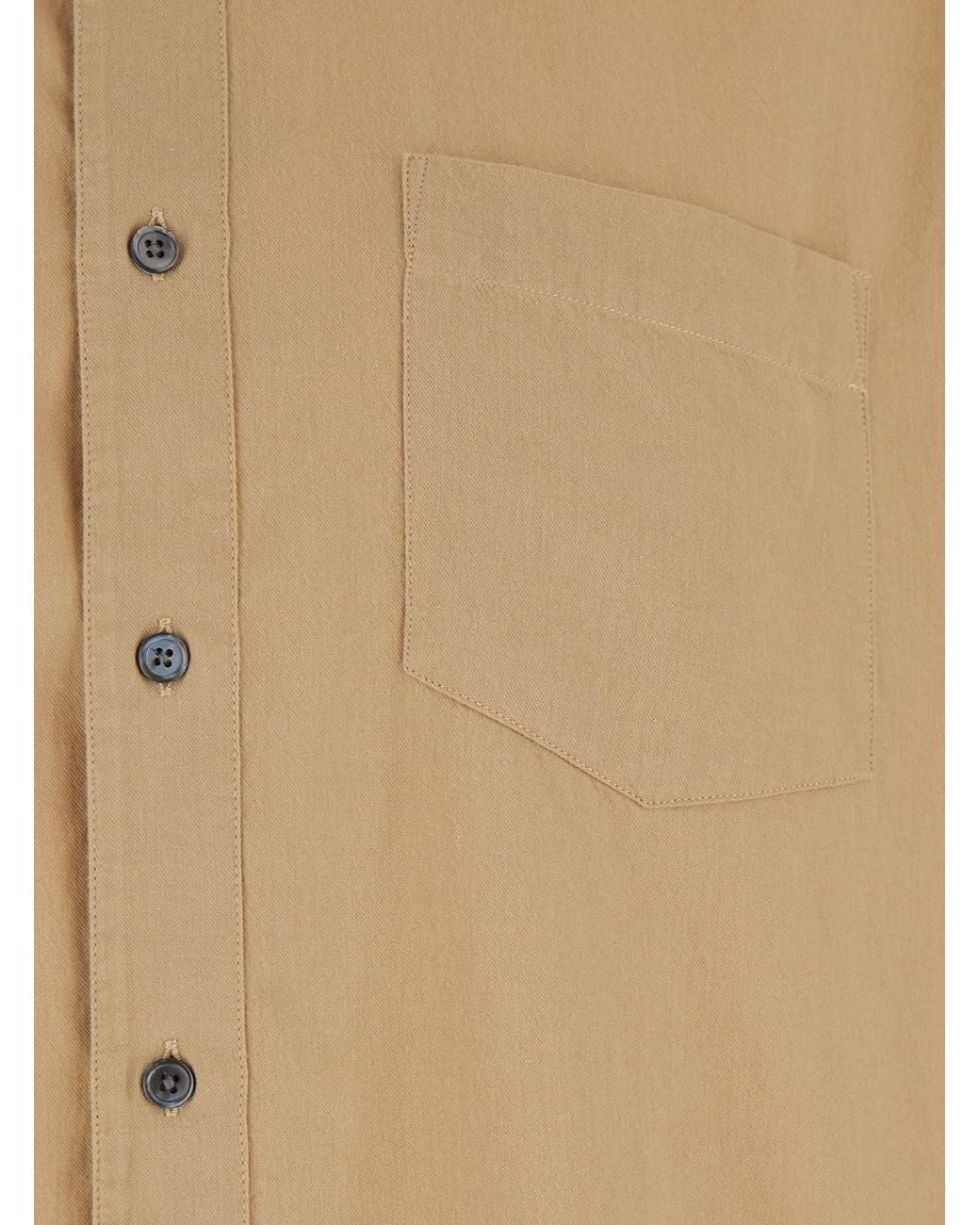 sunflower Natural 'Stable' Shirt With Classic Collar And Dropped Shoulde for men