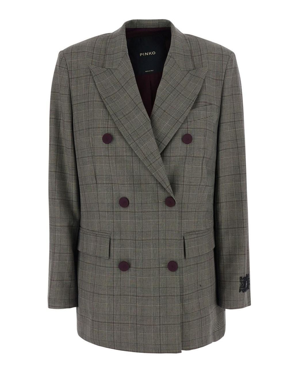 Pinko Black Blazer, Wool Blend Polyester Blazers