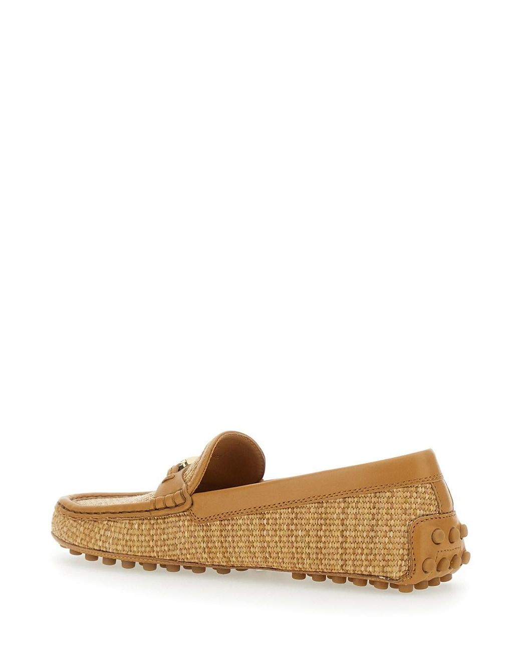 Tod's Brown Rafia Mocassin