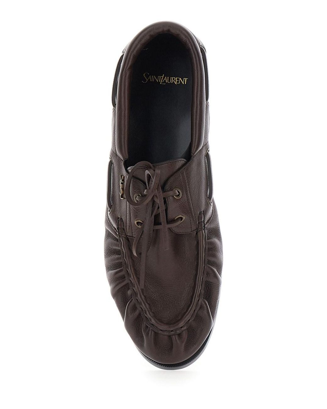 Saint Laurent Brown Boat Shoes Le Loafer Bateau Loafers for men