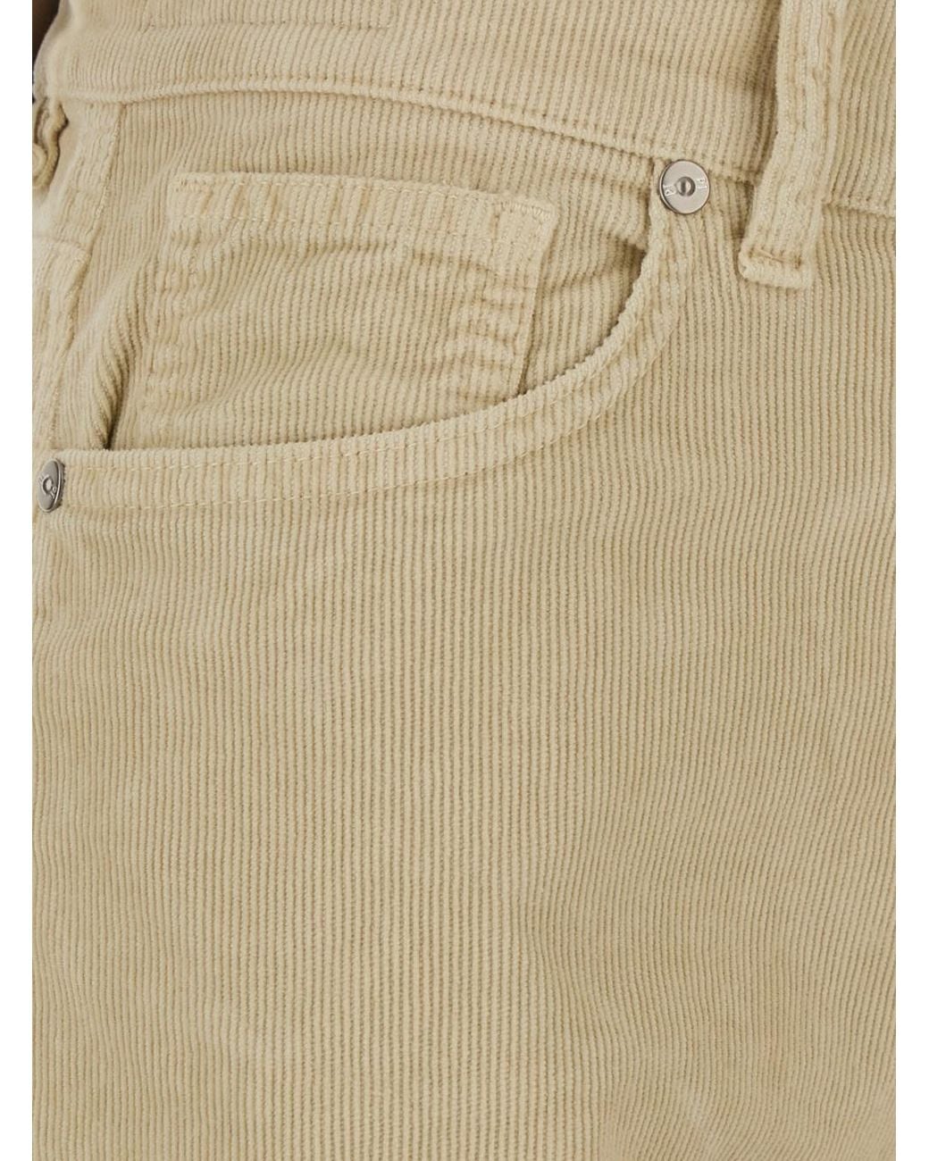 PT Torino Natural 'Cindy' Pants With Logo Patch On The Back