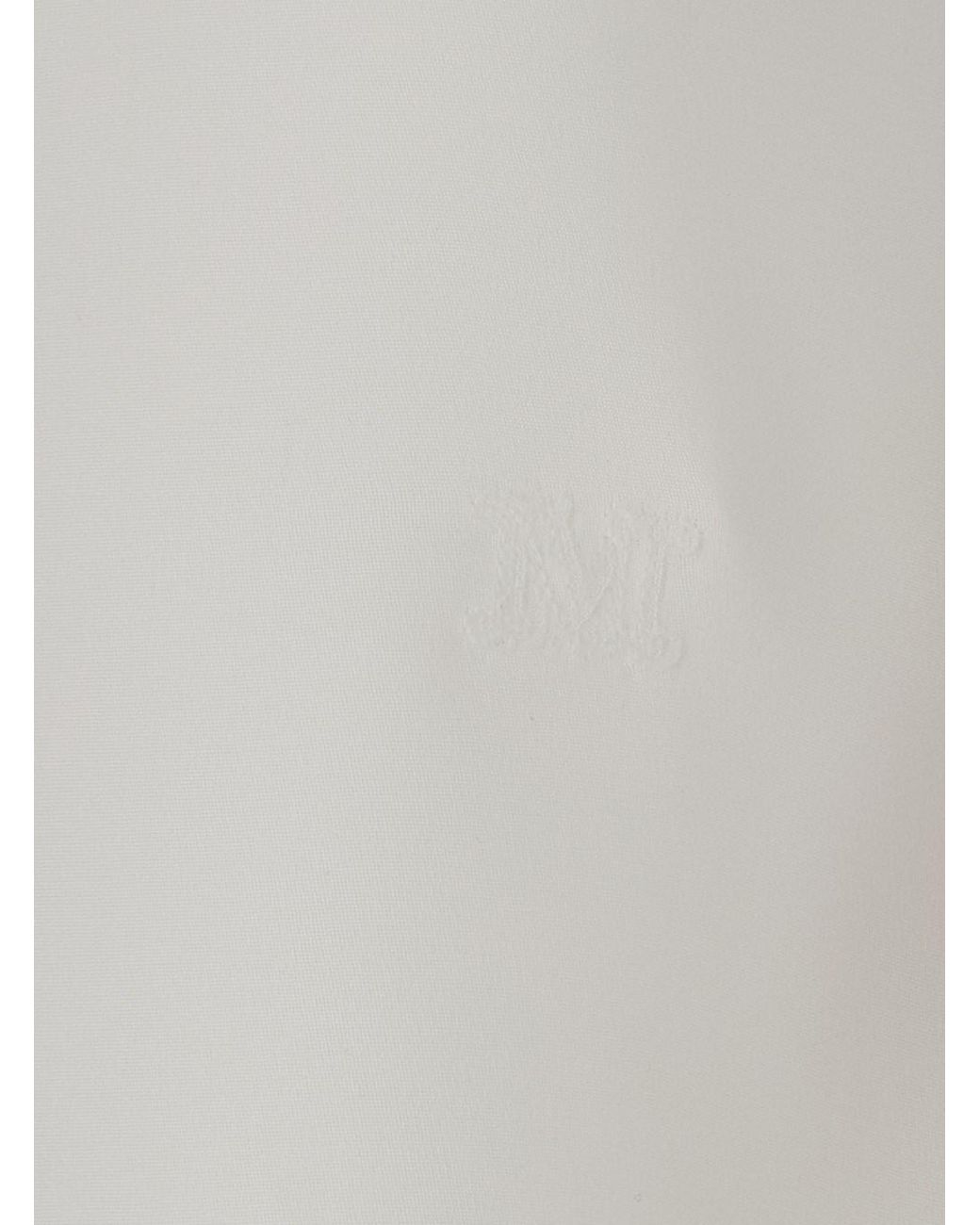 Max Mara White Sleeveless Top Pavido Silk Tops