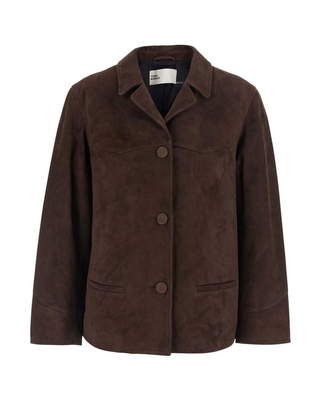 Tory Burch Brown Suede Blazer For