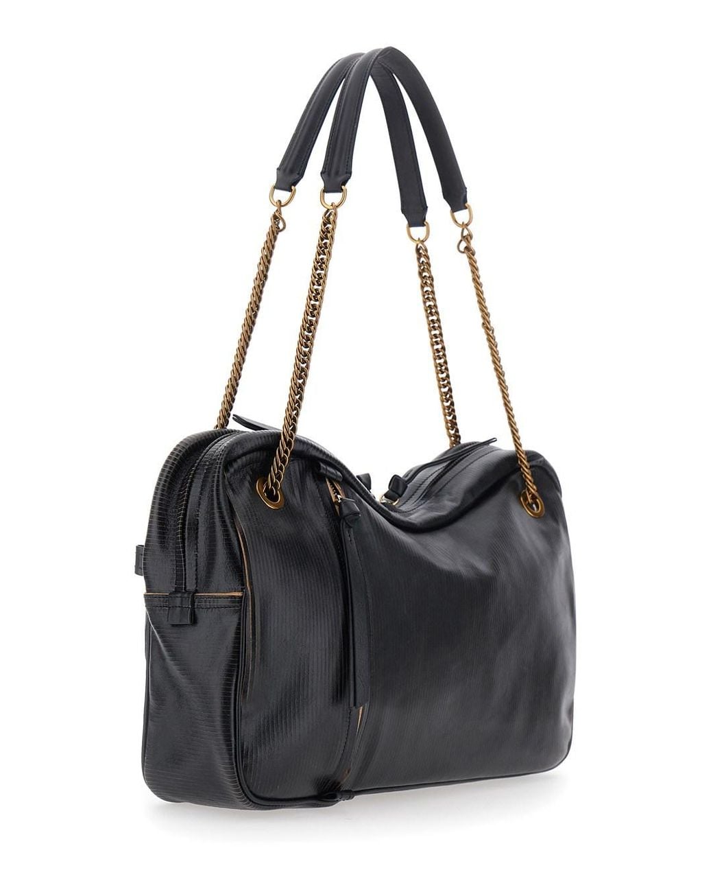 Vivienne Westwood Black 'Dolce Large' Crossbody Bag With Metallic Logo On The Front