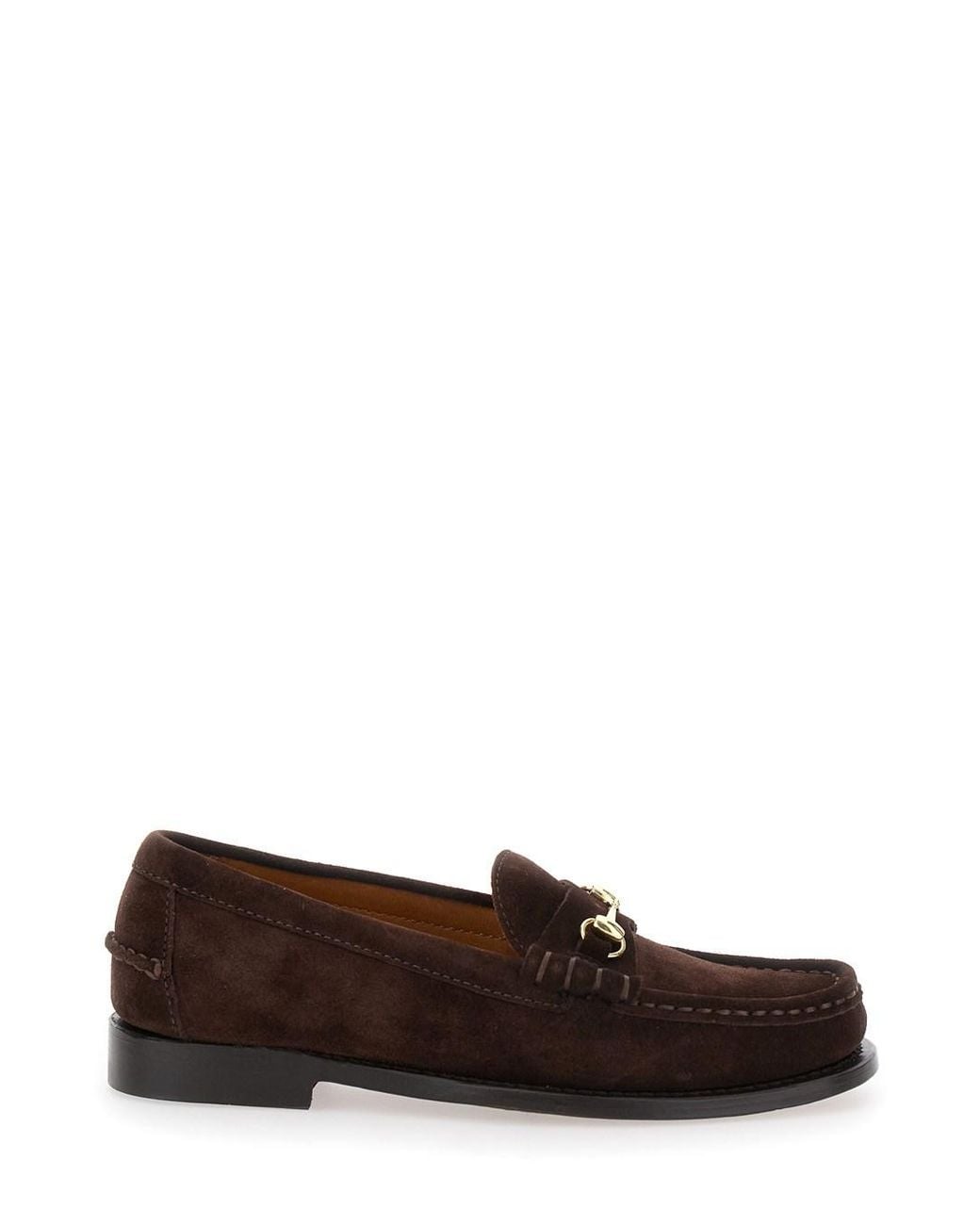 Sebago Brown 'Joe Modena' Pull-On Loafers With Horsebit Detail