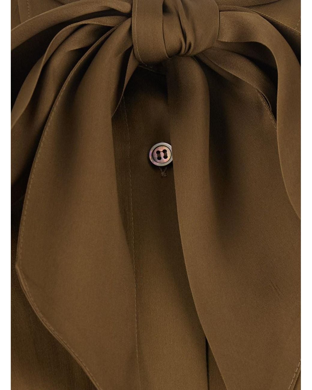 Grifoni Green Shirt With Knot Applied