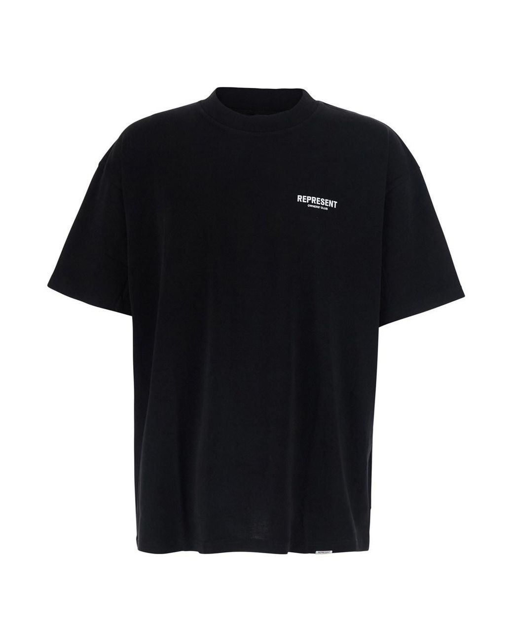 Represent Black T-Shirt Crew Neck Cotton T-Shirts for men
