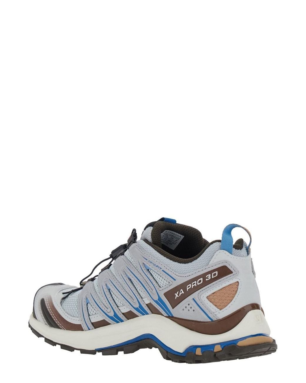 Salomon White 'Xa Pro 3D' Sneaker With Logo Patch On The Side And