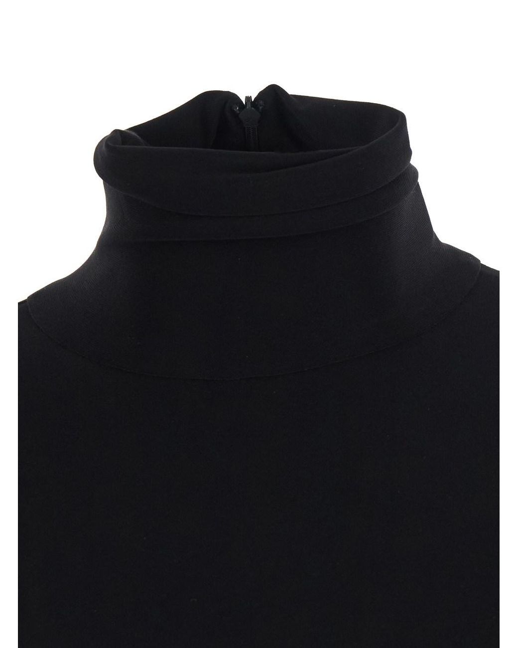 Norma Kamali Black Long Dress Polyester