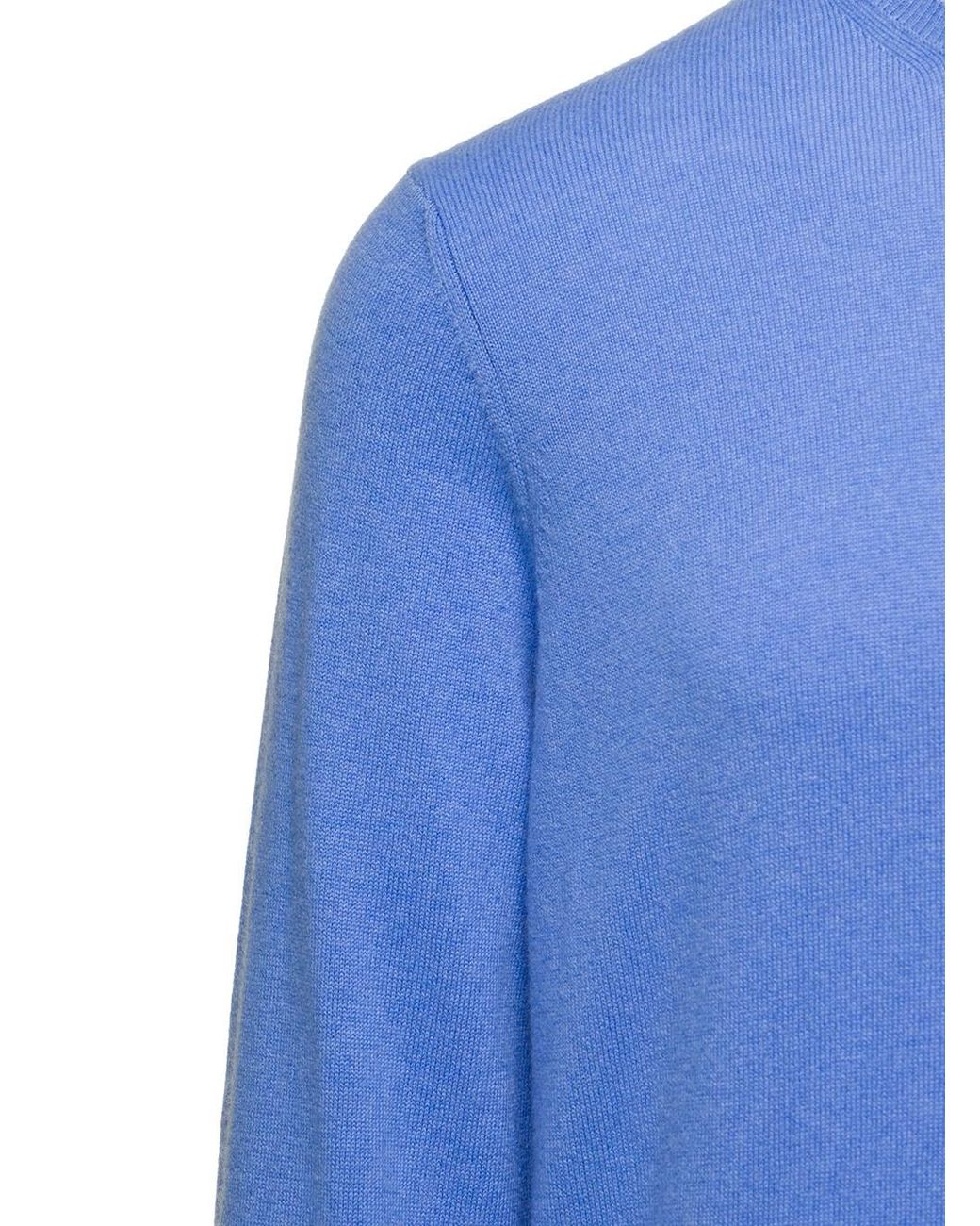 GAUDENZI Blue Cashmere Sweater With Crew Neck And Long Sleeves M for men