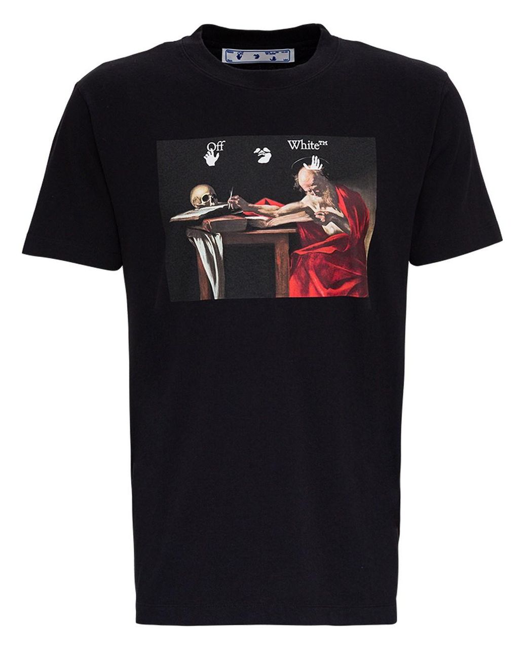 off white caravaggio tee black