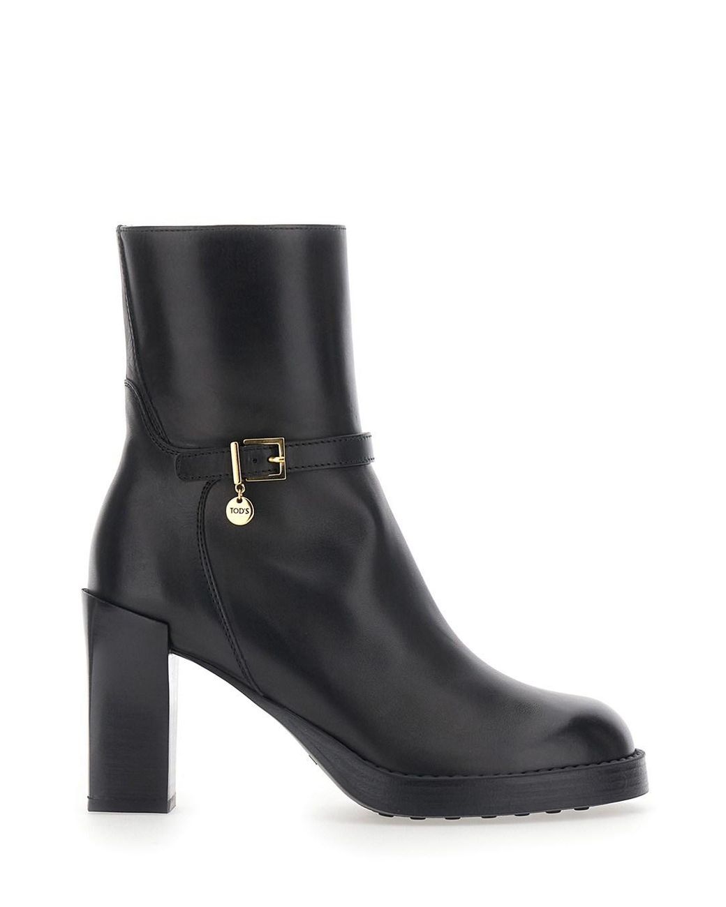 Tod's Black Ankle Boots Leather Sheep