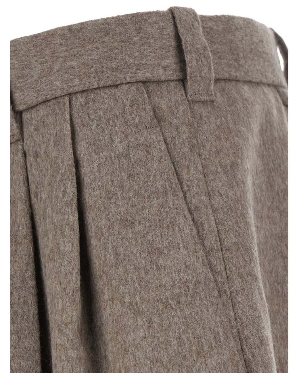 Jacquemus Gray Cotton Straight-Leg Pants With Elastic Waist And Side Pockets for men