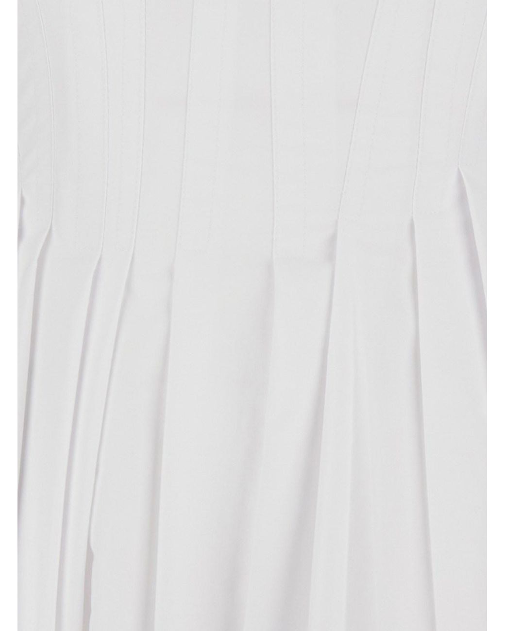 Sportmax White Dress Spxgiro Cotton