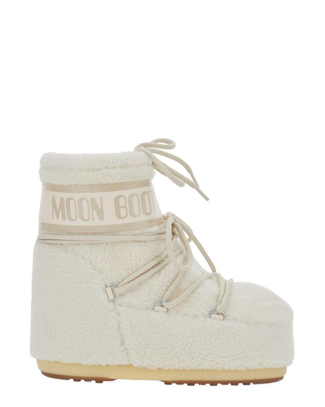 Moon Boot White Ankle Boots Icon Low Fleece