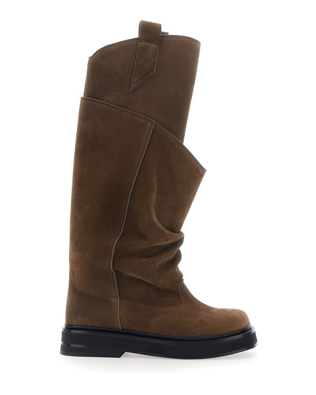 The Attico Brown Boots Robin Passeggiata Suede