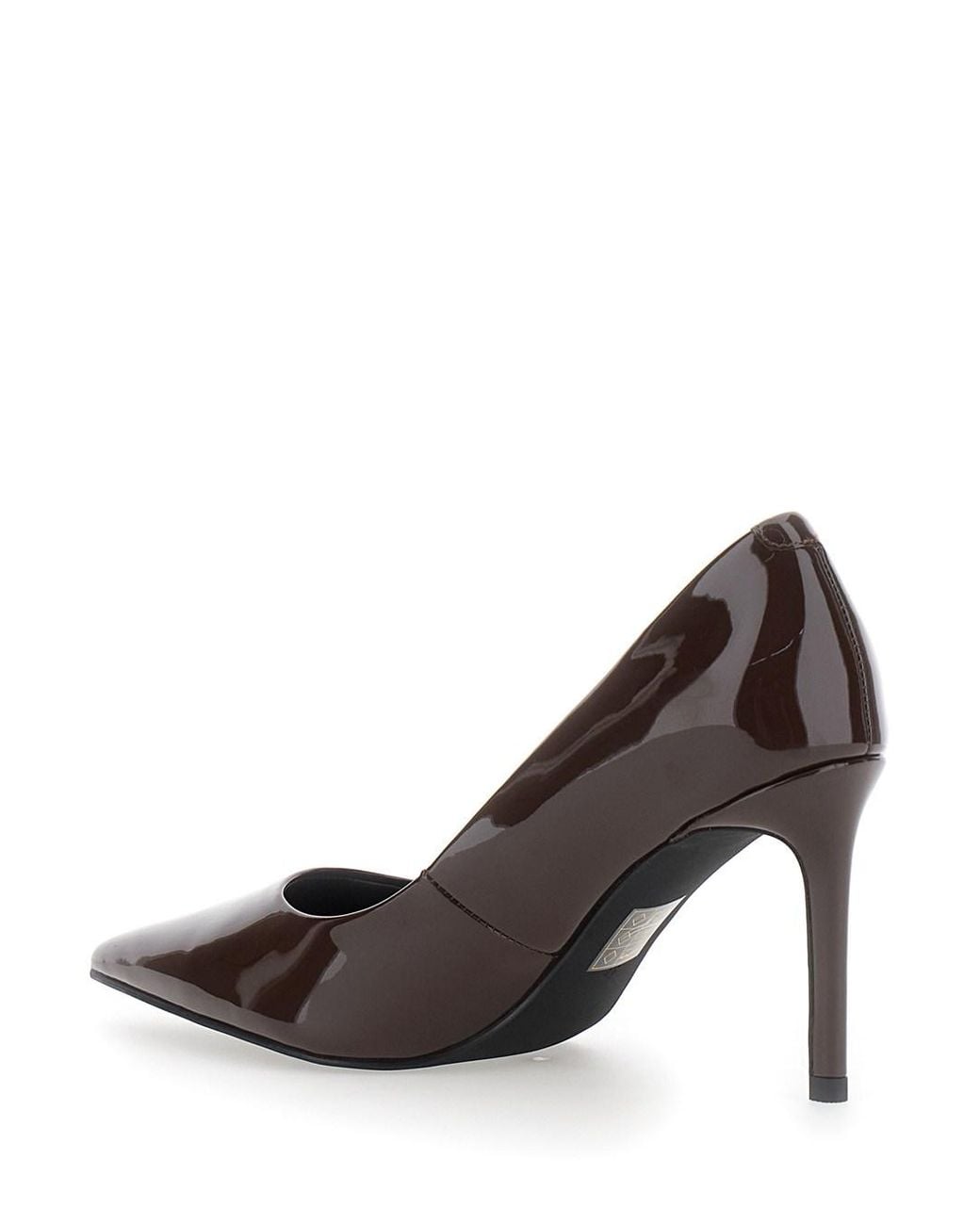 Jeffrey Campbell Brown Nikia 3 Leather Pumps With 10 Cm Stiletto Heel
