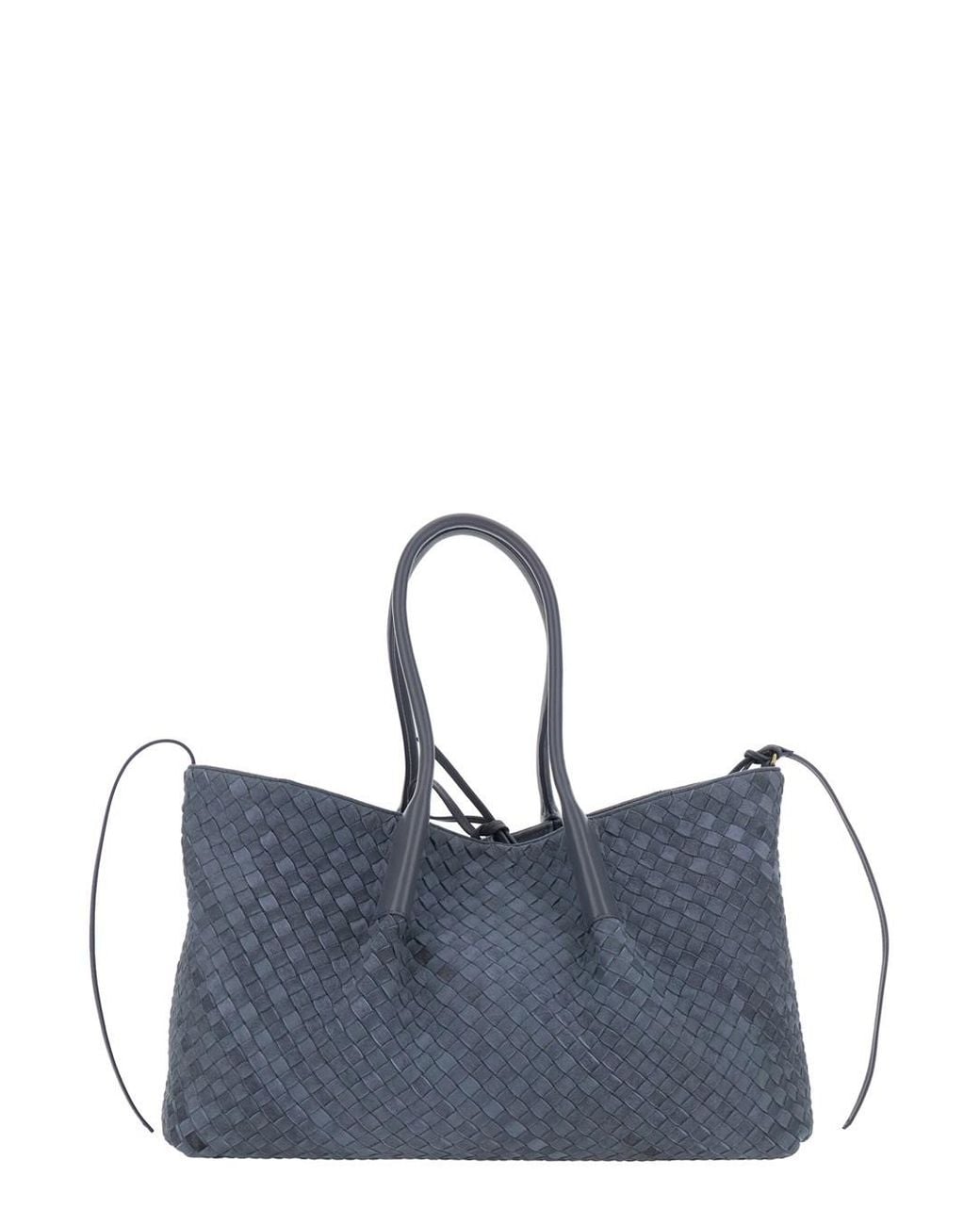 Bottega Veneta Blue 'Pinacoteca' Shoulder Bag With Drawstring Closure