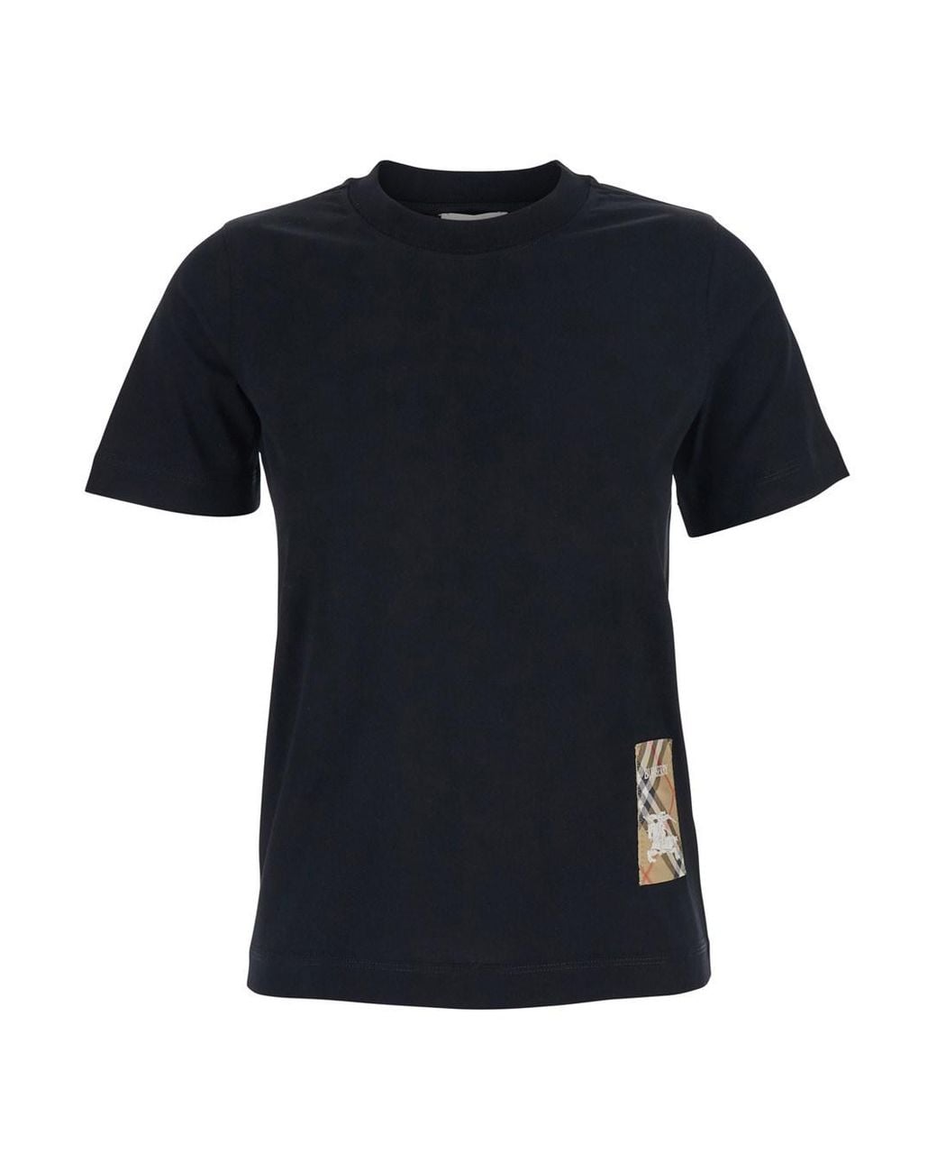 Burberry Black T-Shirt With Logo Cotton T-Shirts & Jerseys