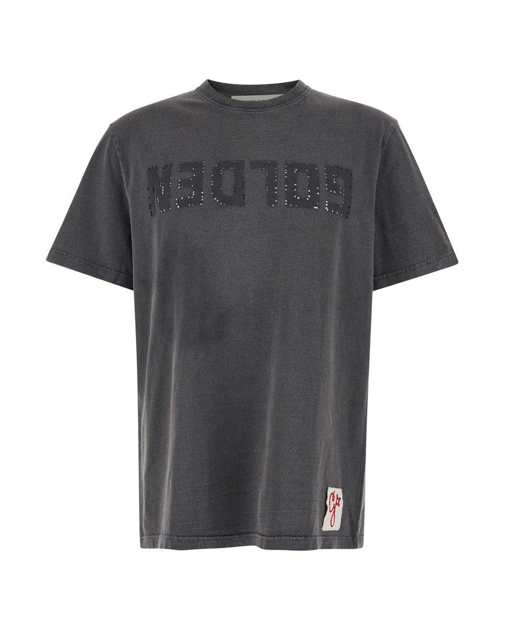 Golden Goose Deluxe Brand Gray Golden Regular T-Shirt for men