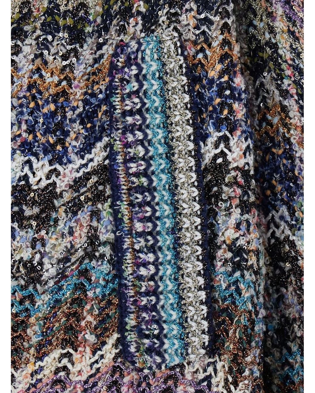 Missoni Gray Caperdoni Cardigan With V-Neck And Long Sleeves