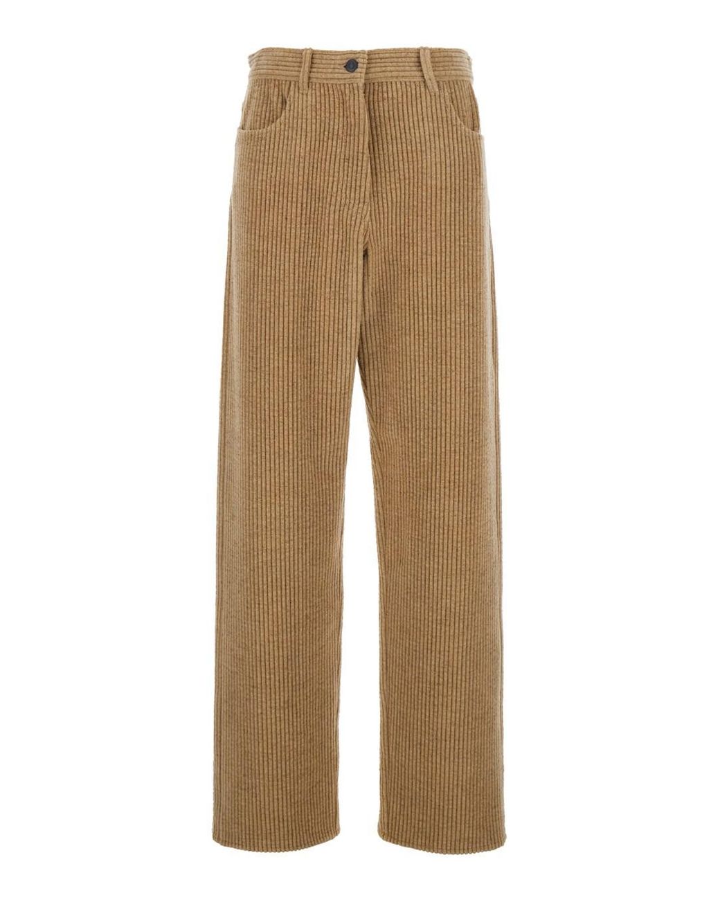 The Row Natural 'Clair' Pants With Belt Loops