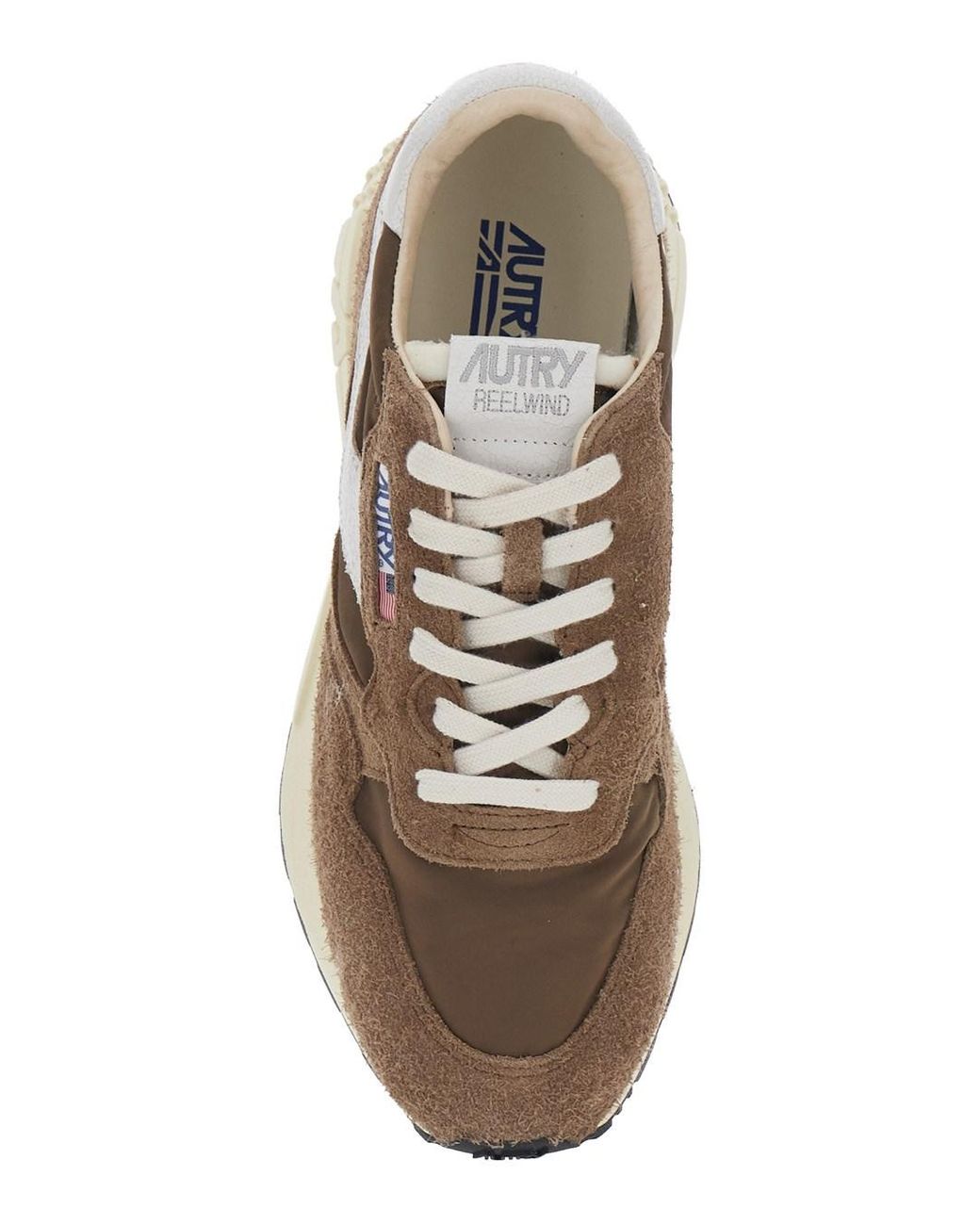 Autry Brown Color Block Sneakers for men