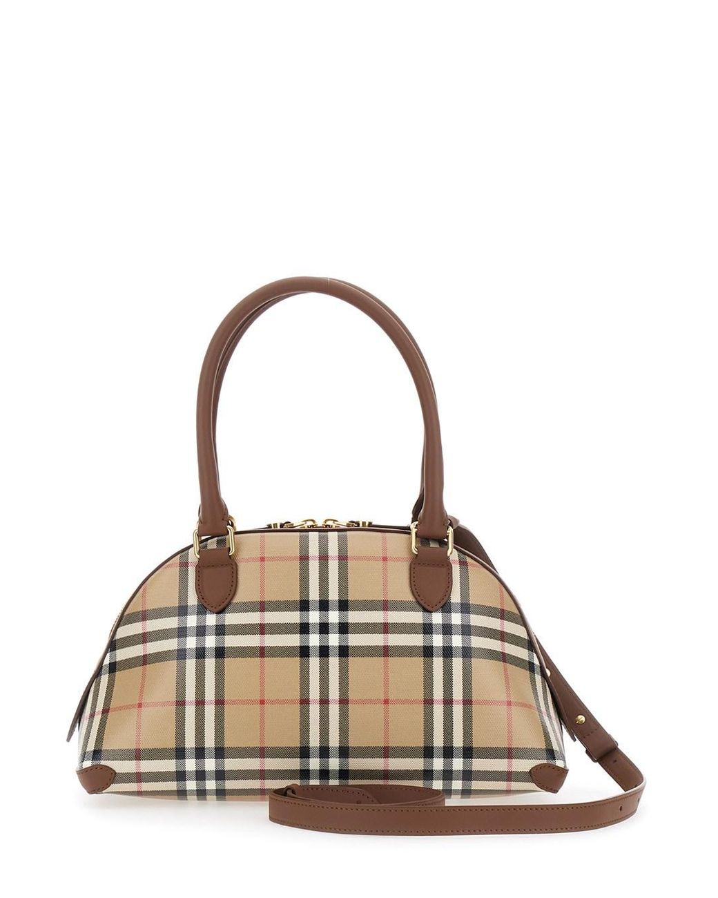 Burberry Metallic 'Primrose' Handbag With Ekd Leather Tag And Adjustable