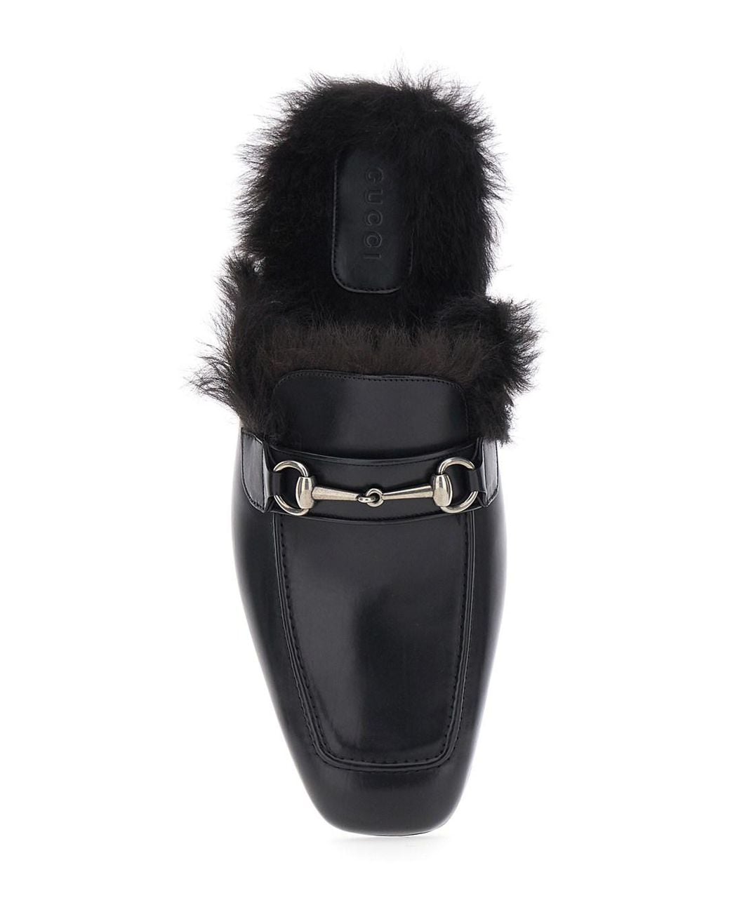 Gucci Black Larindo Open Con Pelo E Morsetto for men