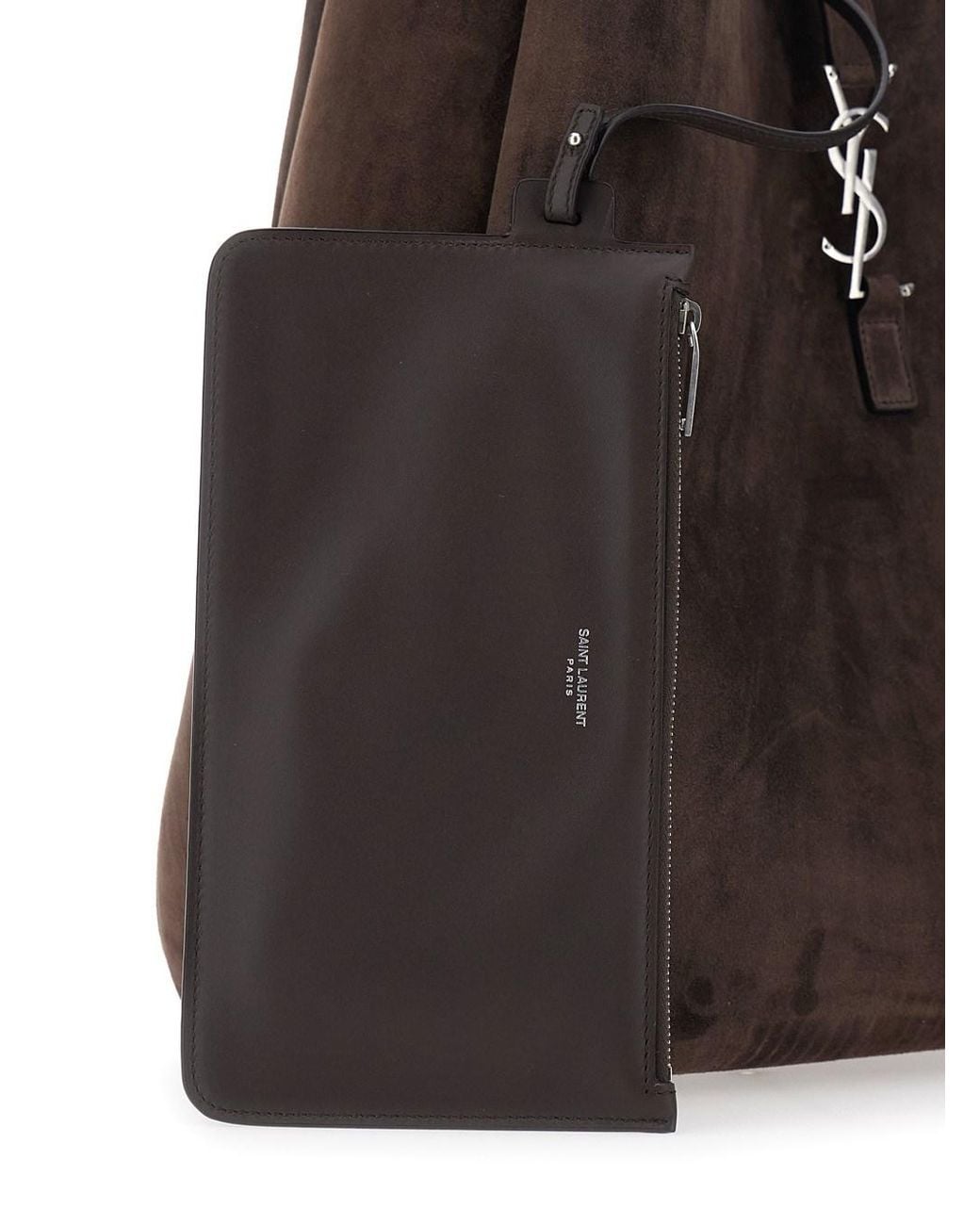 Saint Laurent Brown Hobo Maxi Suede for men
