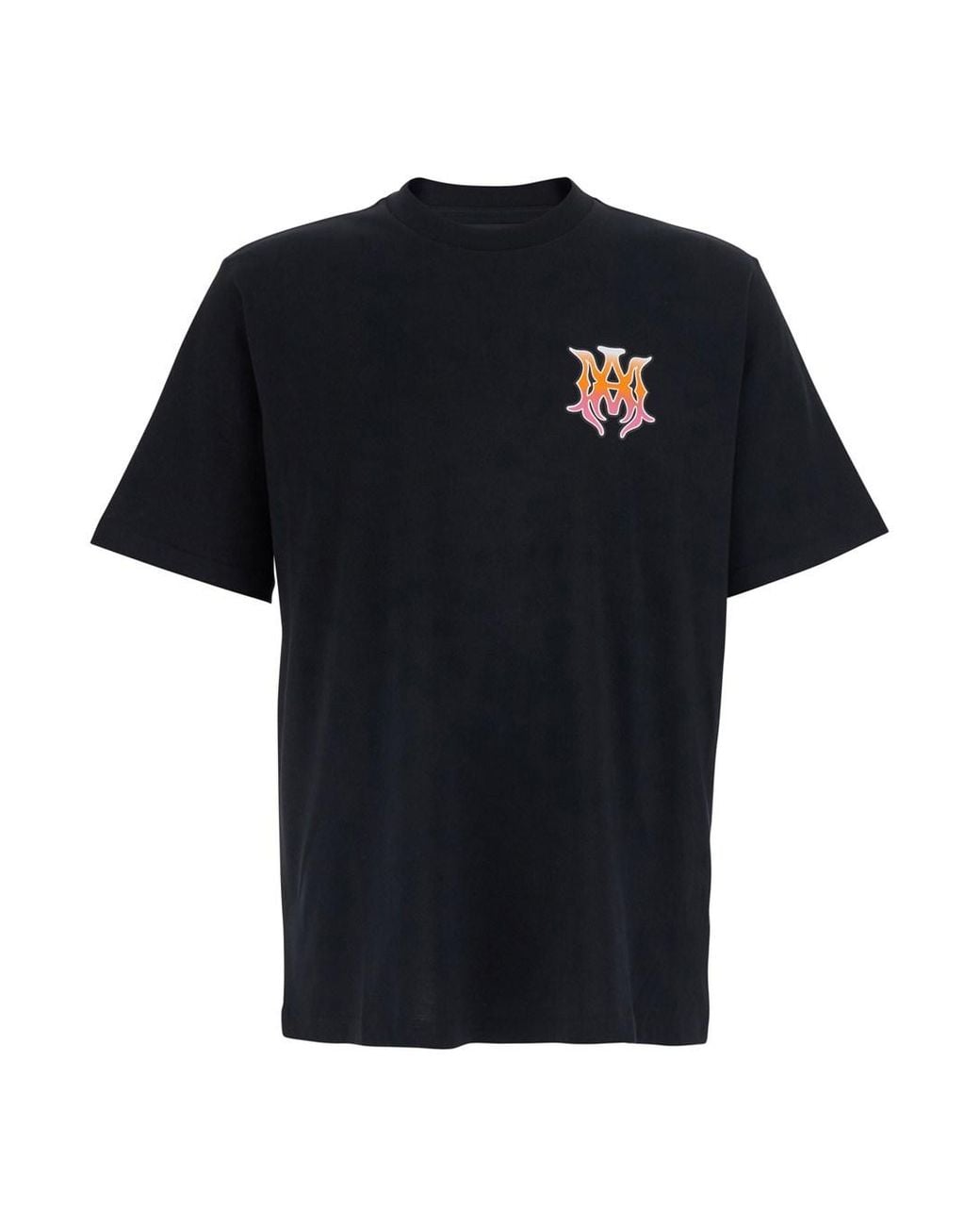 Amiri Black T-Shirt Ma Surf Cotton for men