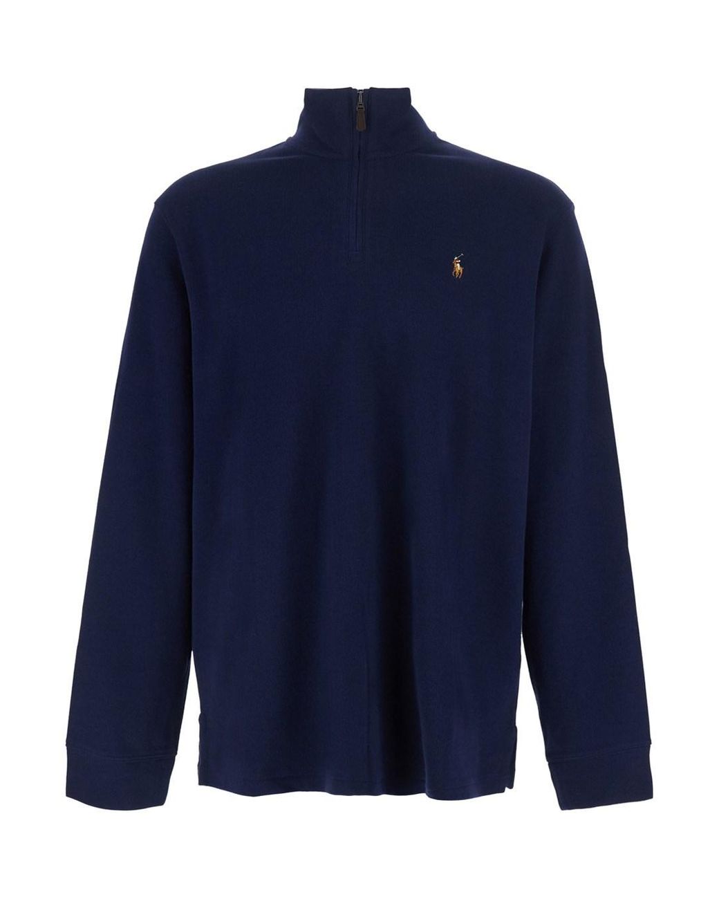 Polo Ralph Lauren Blue Half Zip Sweatshirt for men