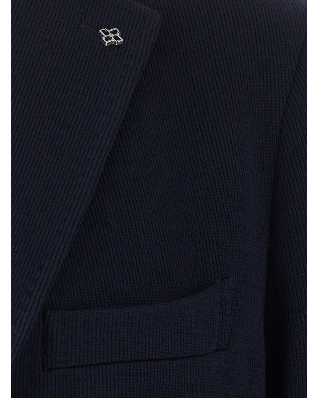 Tagliatore Blue Jacket Single-Breasted Wool Blazers for men