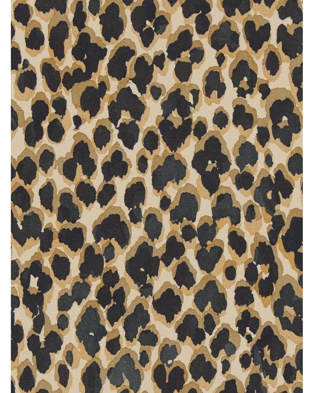 Etro Natural Round Neck Dress With Floral Animalier Print