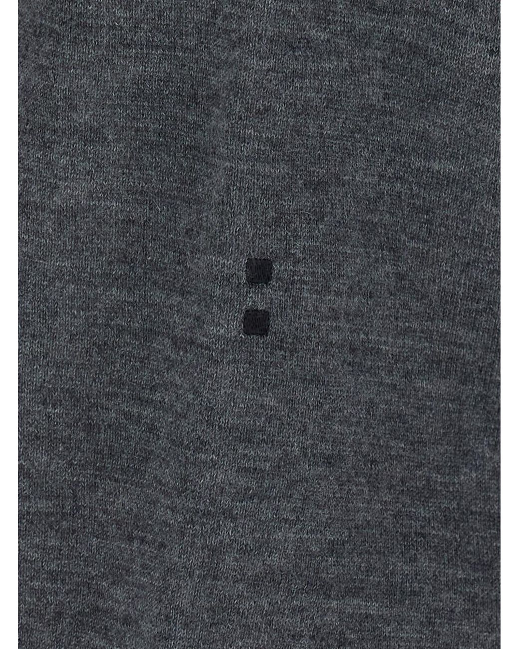 Fendi Gray Pullover Fine Cashmere