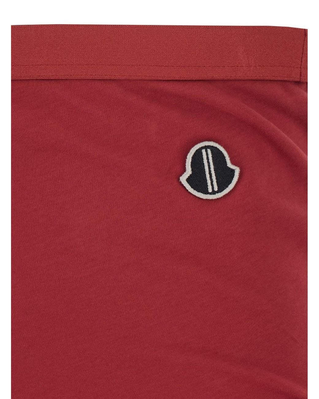 Rick Owens Red Skirt With Asymmetrical De