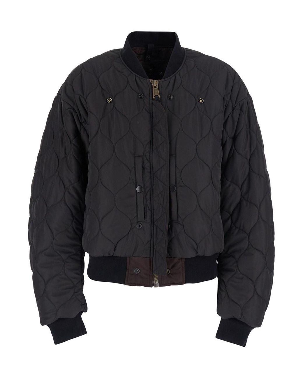 Maison Margiela Black Overcoat Tech Fabric Polyamide Coat