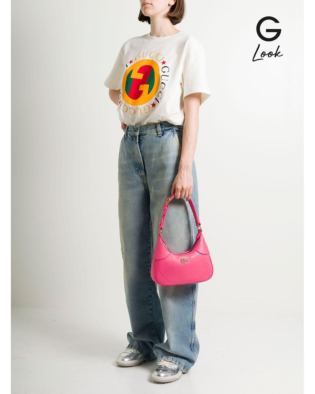 Gucci Pink Small Aphrodite Shoulder Bag