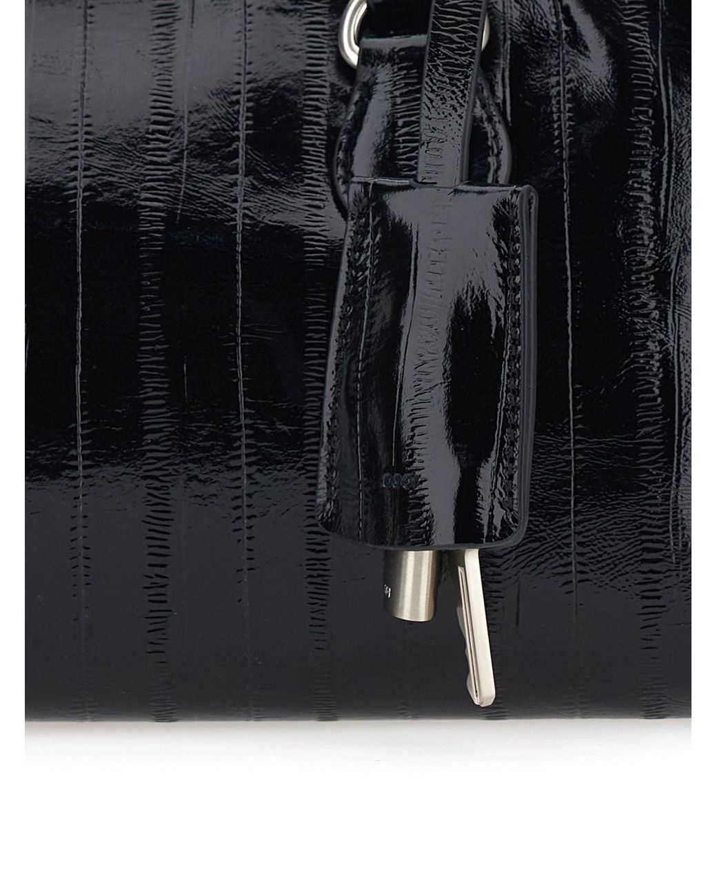 OSOI Black 'Shell Brot' Mini Shoulder Bag With Adjustable And Removabl
