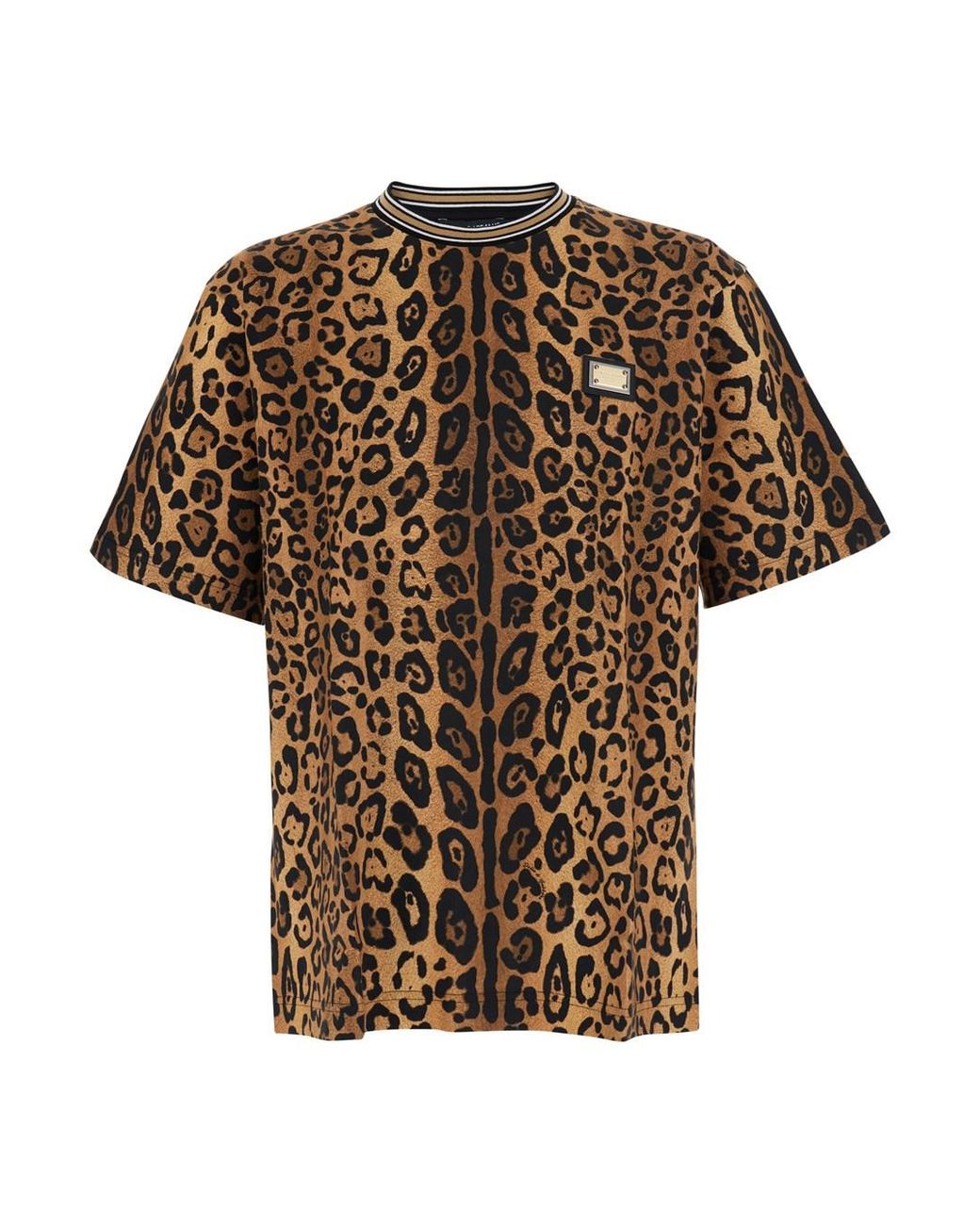Dolce & Gabbana Brown T-Shirt Tech Fabric for men