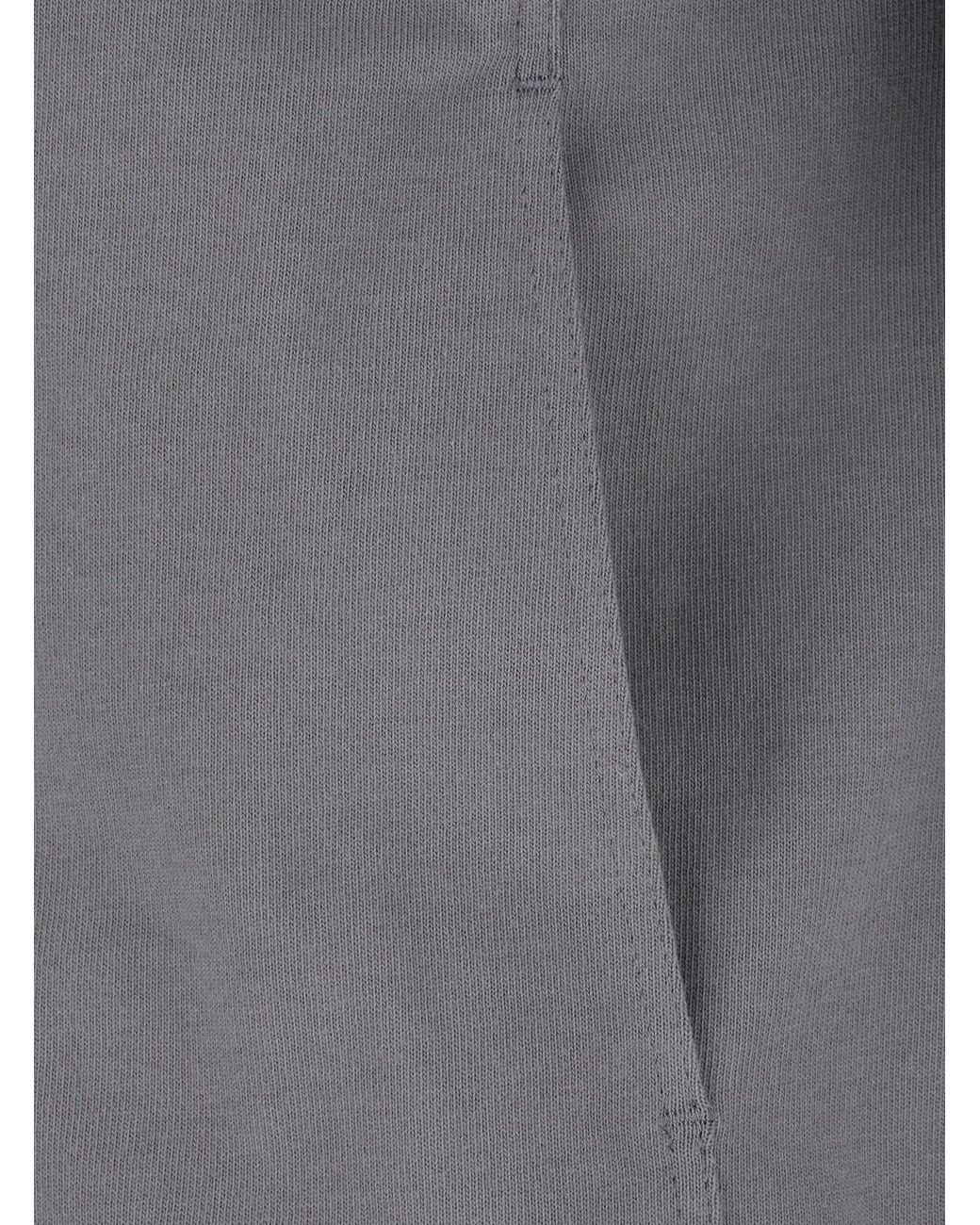 Rick Owens Gray Bauhaus Joggers Cotton Sweatshirts for men
