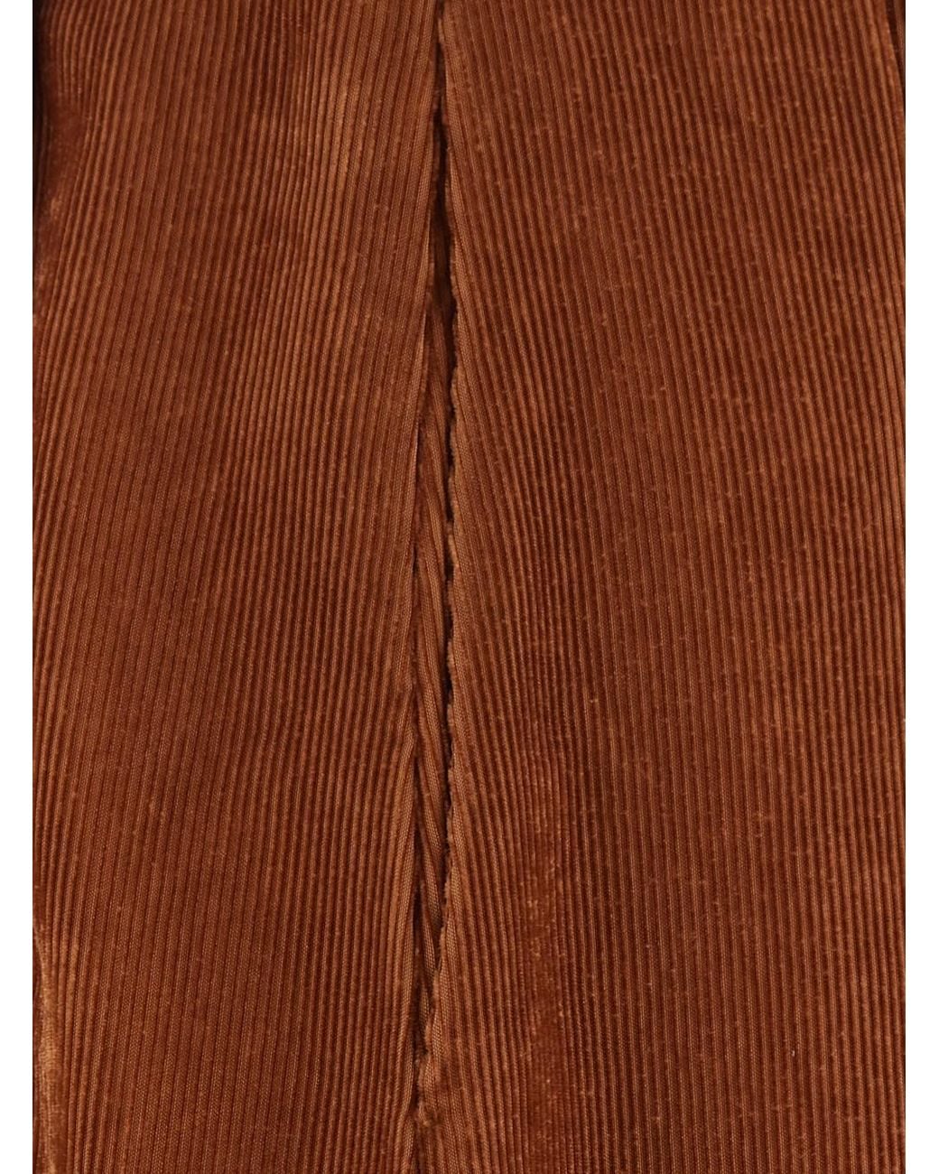 Forte_forte Brown Pleated Long Skirt