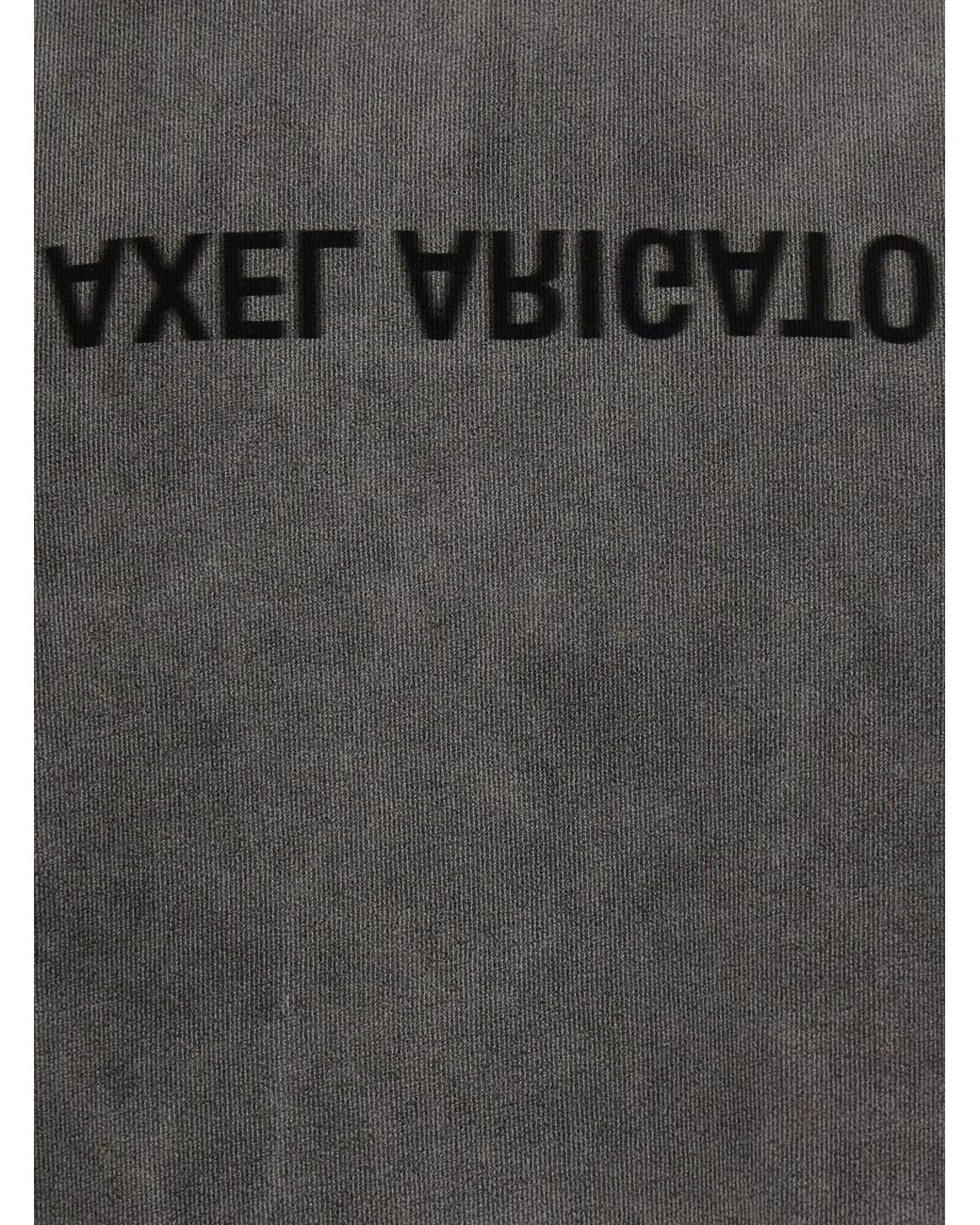 Axel Arigato Gray T-Shirt Distort Washed Cotton T-Shirts And Polos for men