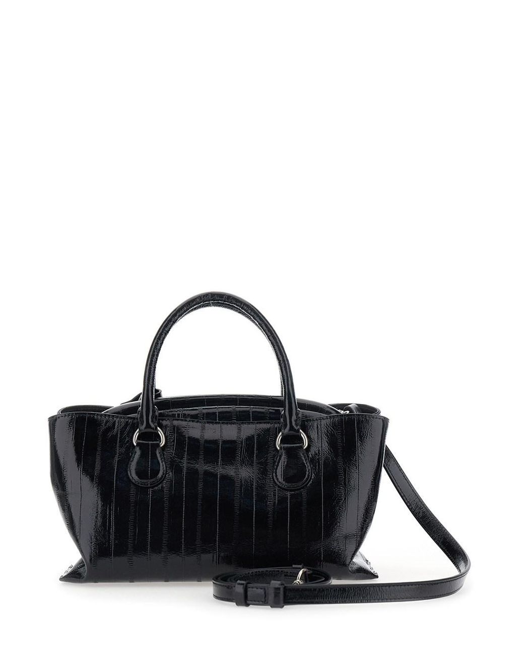 OSOI Black 'Shell Brot' Mini Shoulder Bag With Adjustable And Removabl