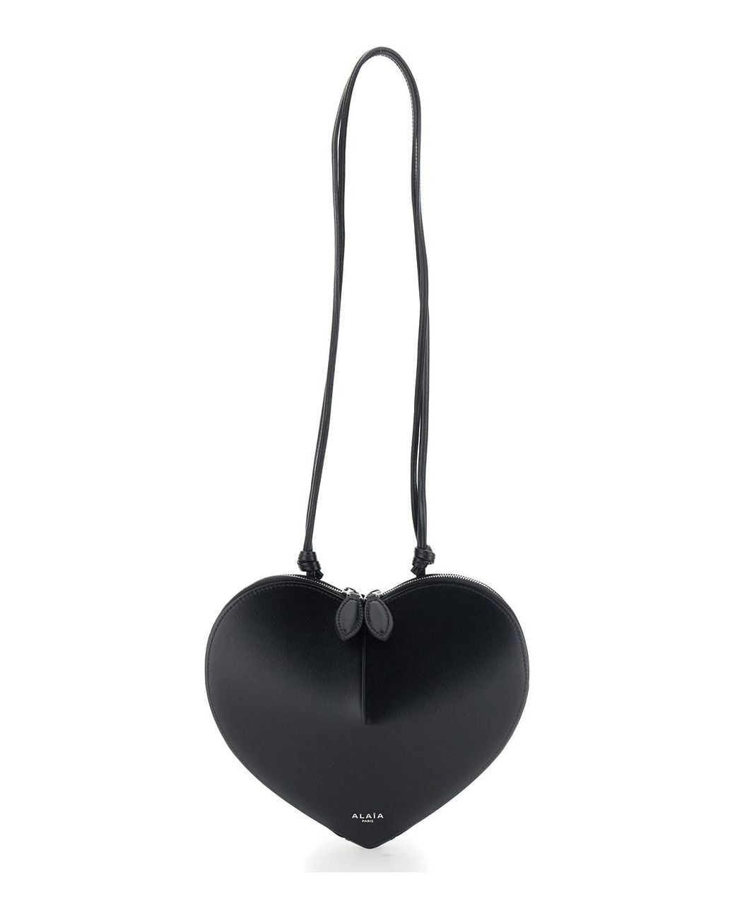 Alaïa Black Shoulder Bag With Leather Finishes And Zip Closure
