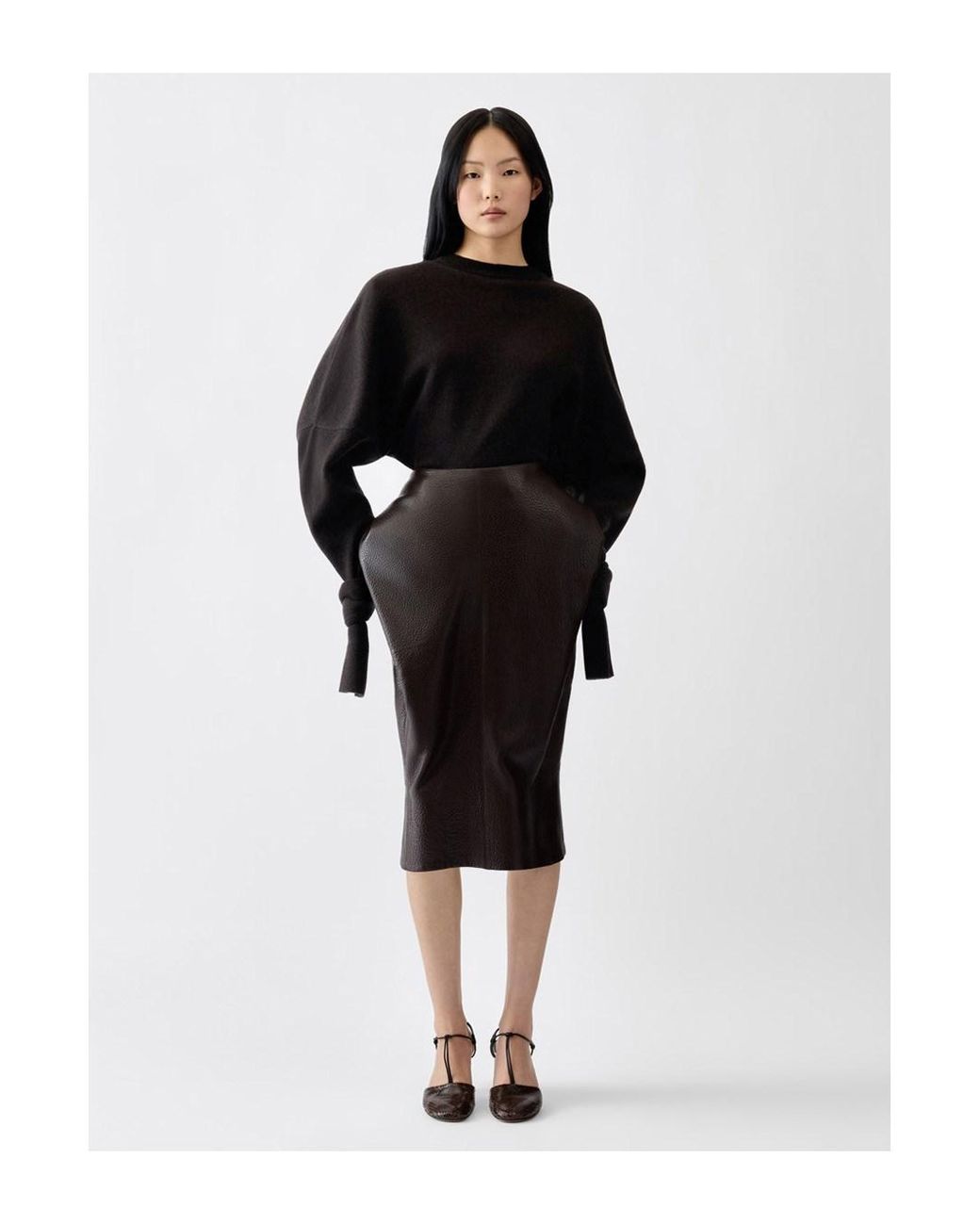 Jacquemus Black Le Pull Fiocco Is A Sweater With A High Collar And Long Slee